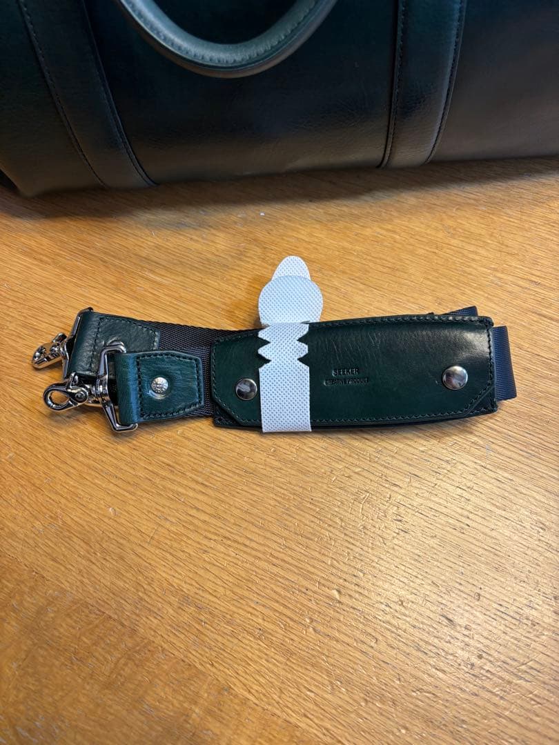 SEEKER レザーボストンバック　グリーン