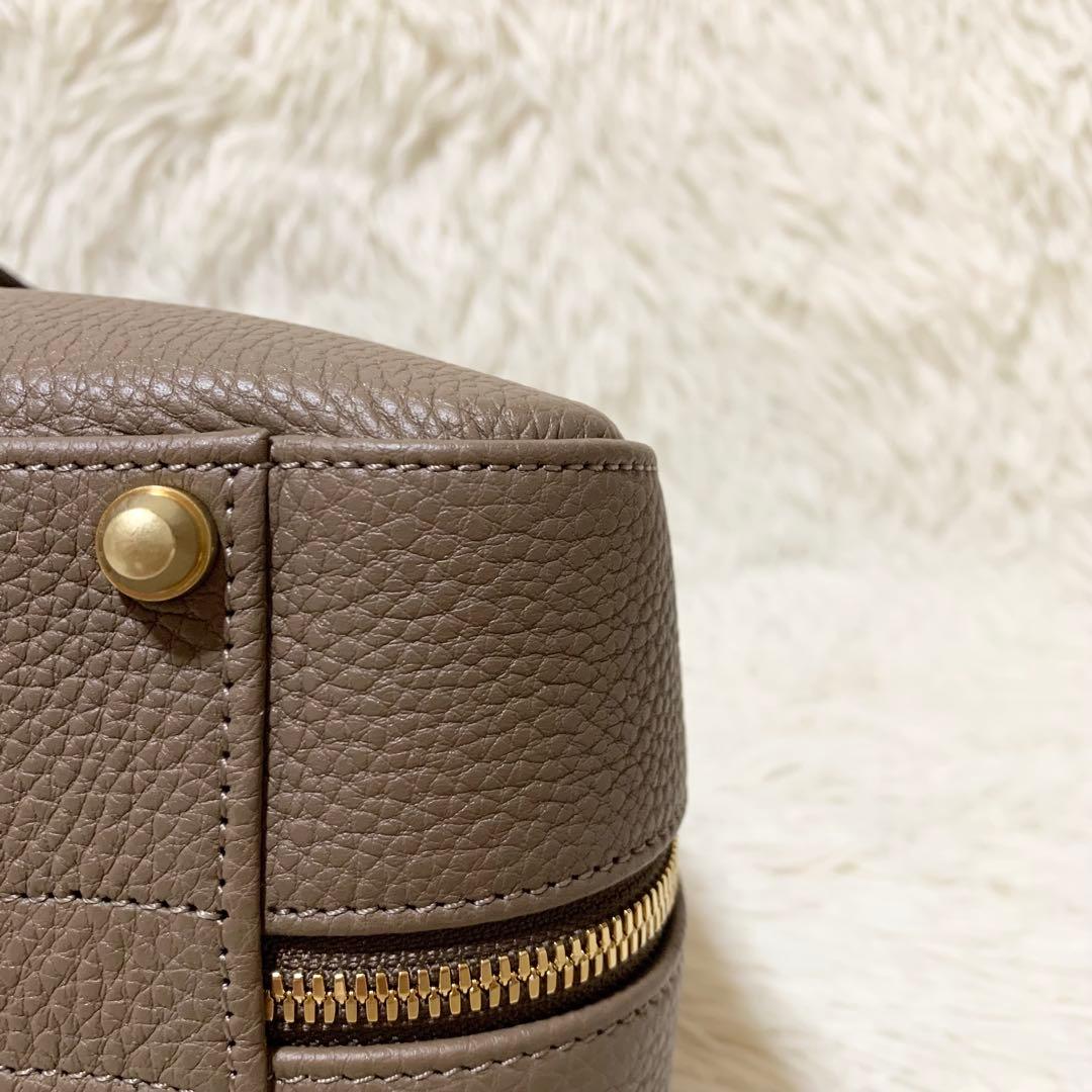 【未使用に近い】大峡製鞄 ゲント•メディア スリムオーバーナイト トープ