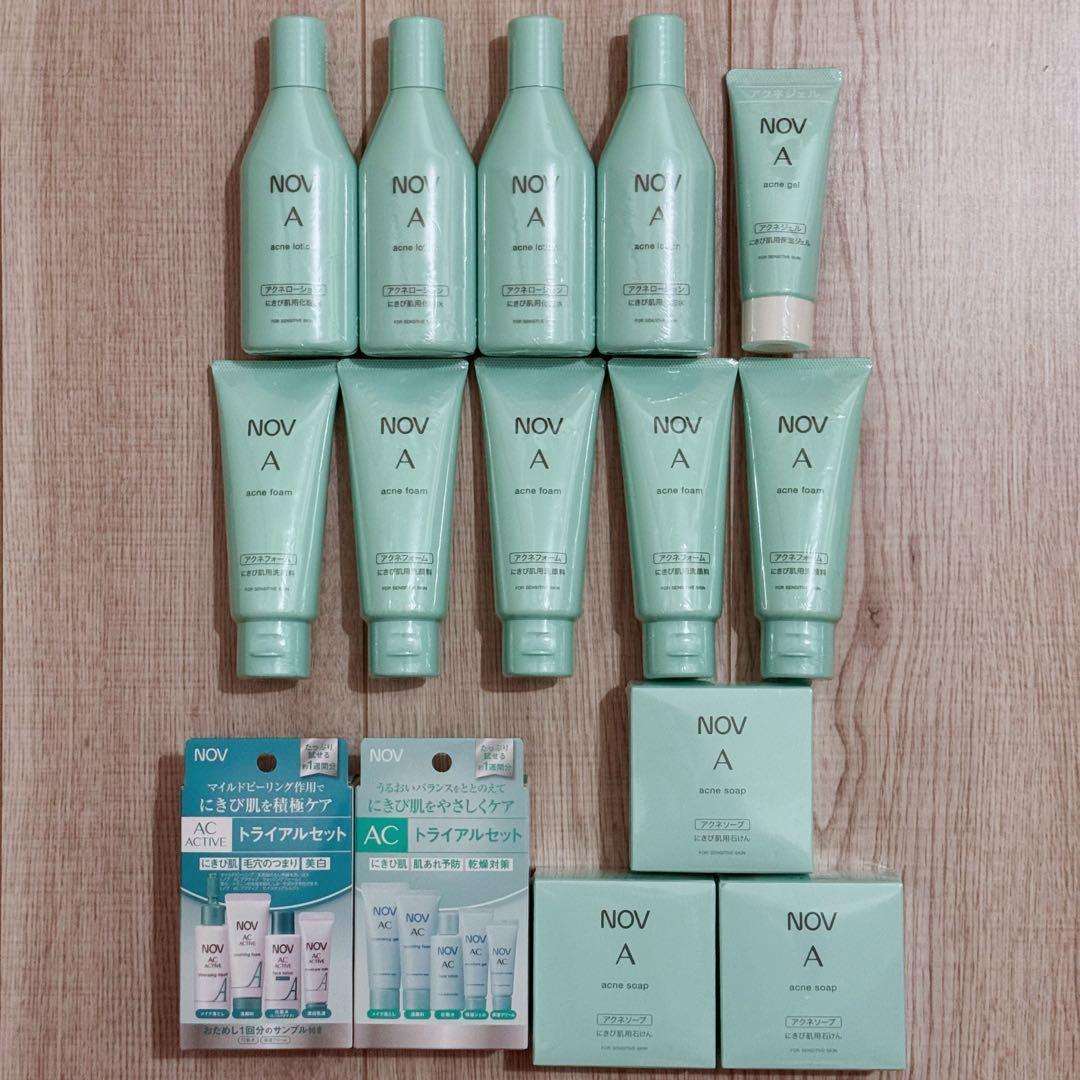 NOVノブ　Aアクネローション　アクネフォーム　アクネジェル　ソープ　おまけ付き