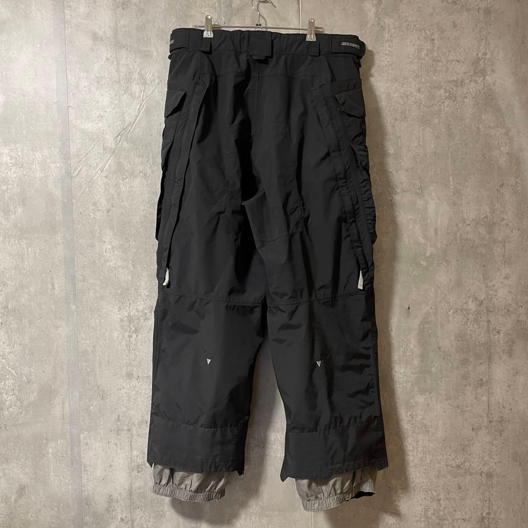 burtonバートンスキーパンツスノーボードウェアズボン下黒ブラック刺繍ロゴ希少