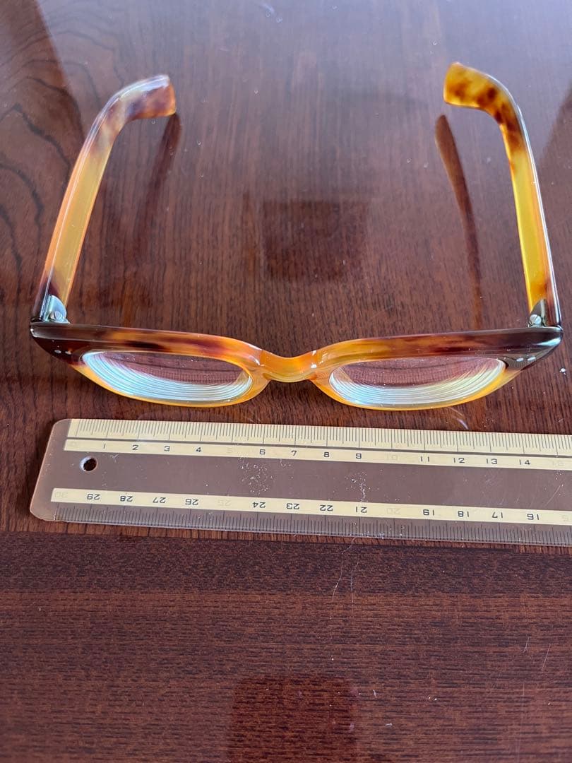 本鼈甲メガネ　虎斑竹専用メガネケース付き