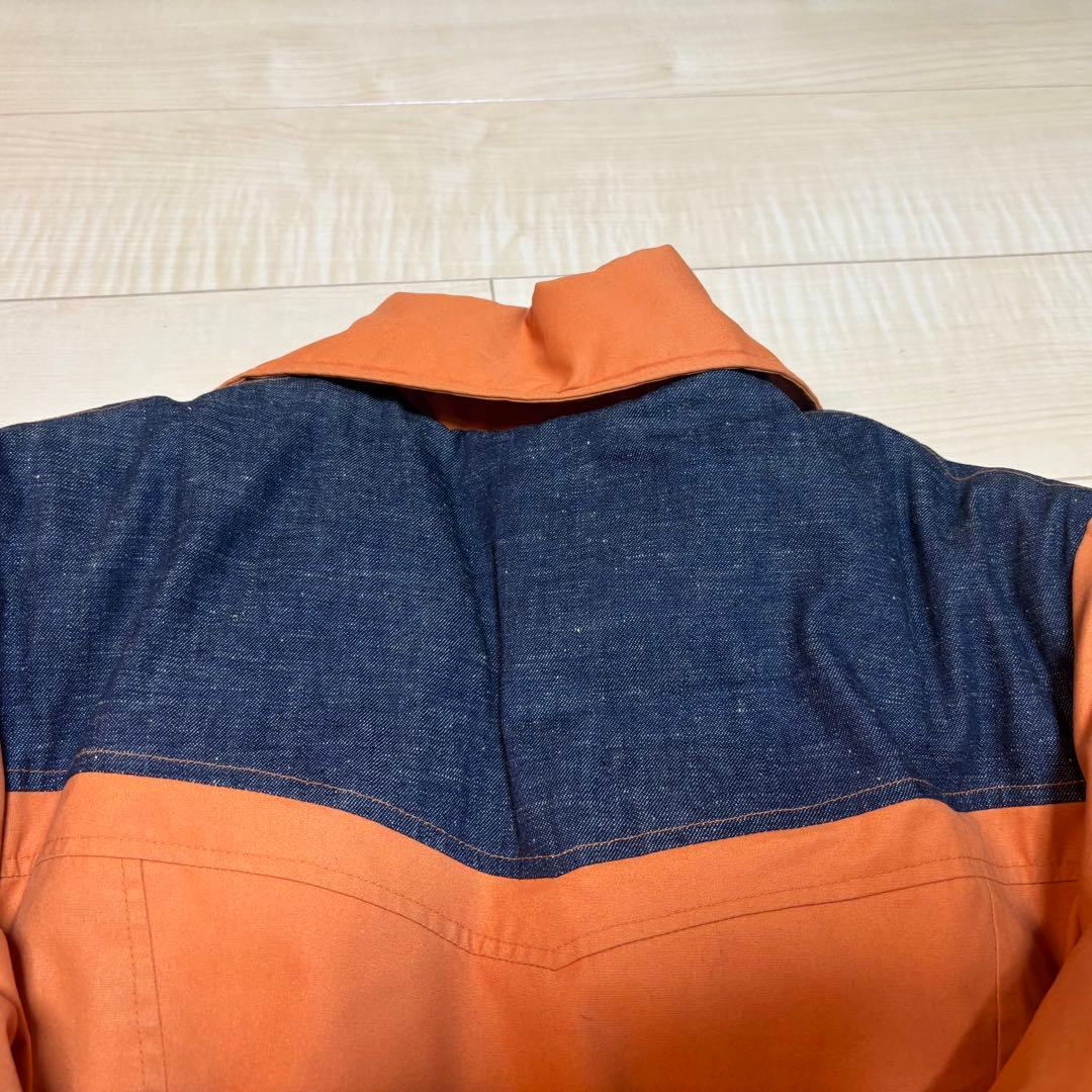 Levi's RED TAB ダウンジャケット オレンジ 濃紺デニム Mサイズ
