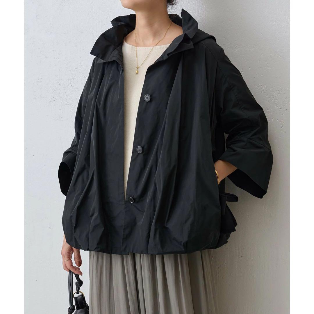 美品 BEARDSLEY ビアズリー バルーンブルゾン リボン ブラック