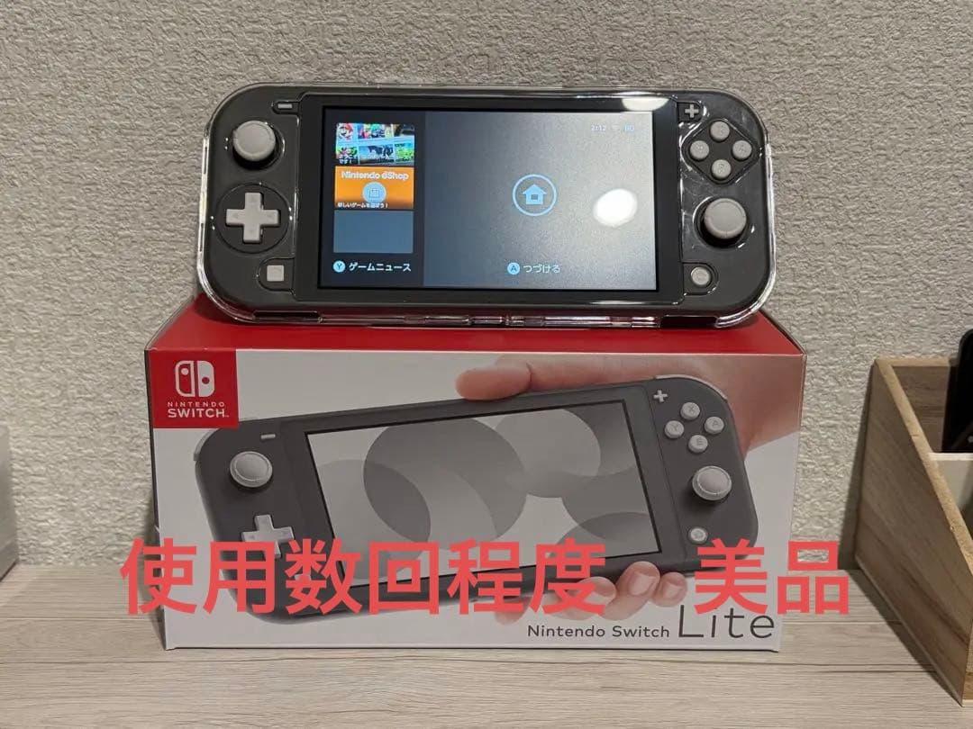Nintendo Switch Lite グレー 本体　使用数回