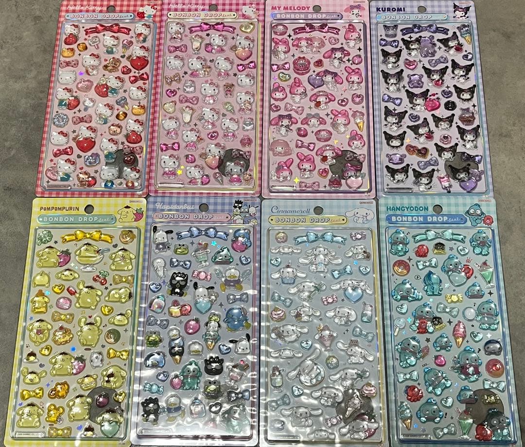 ボンボンドロップシール　正規品　サンリオ第二弾　８枚　コンプリートセット