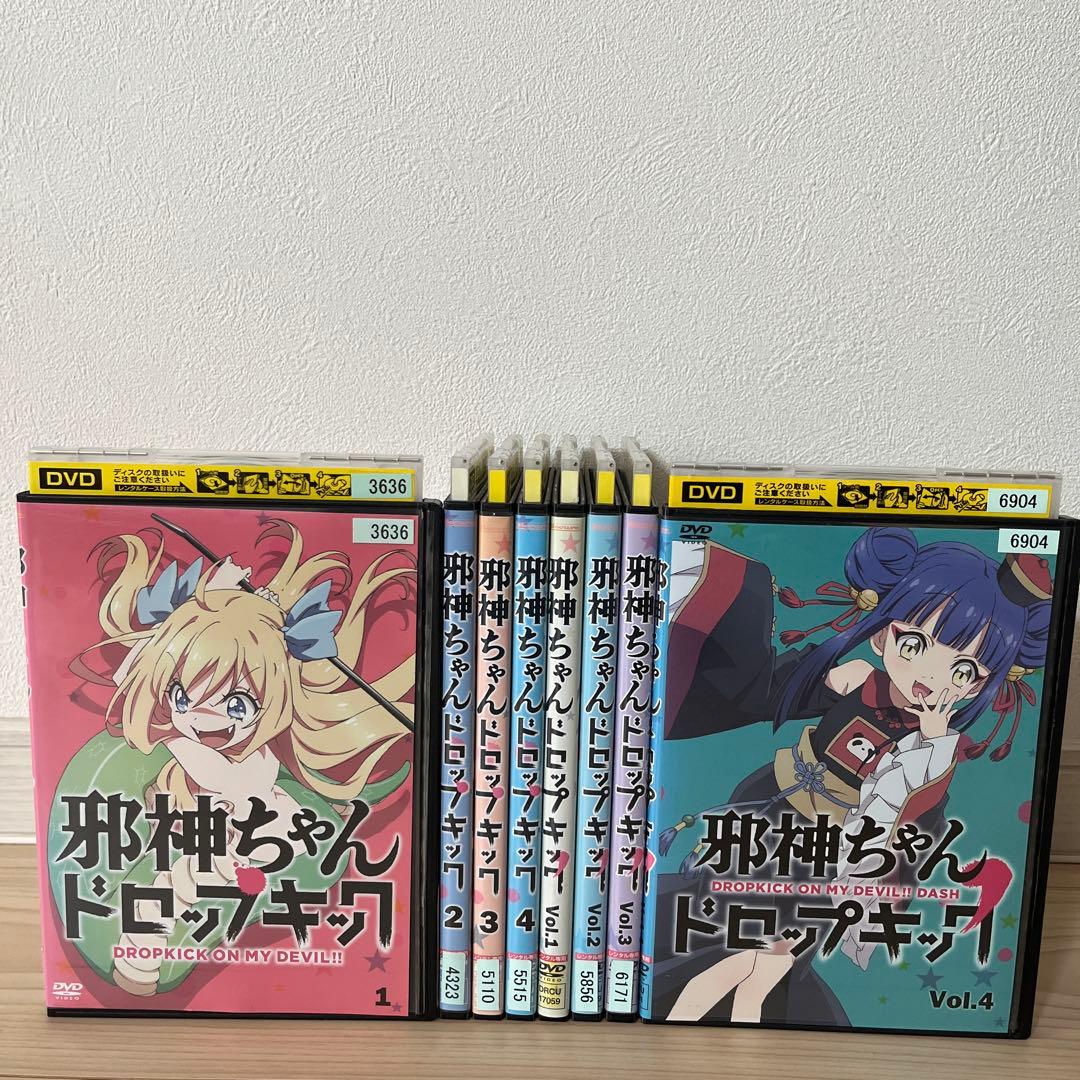 邪神ちゃんドロップキック　1期・2期　DVD 全8巻セット　レンタル落ち