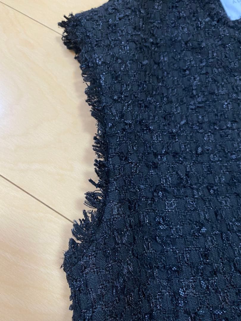 【お値下げ】UNITEDARROWS ツイードジレ　金ボタン ブラック