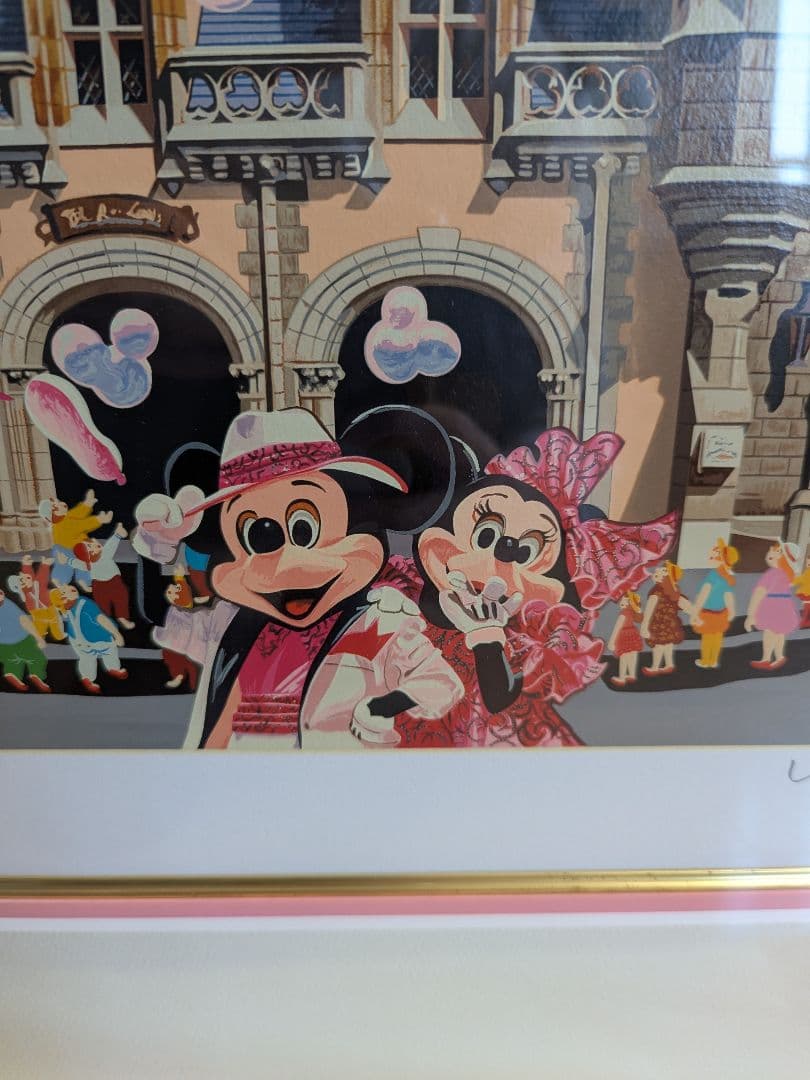 ヒロヤマガタ　ディズニーミッキー　シルクスクリーン　ミッキークラウド　鑑定書付き