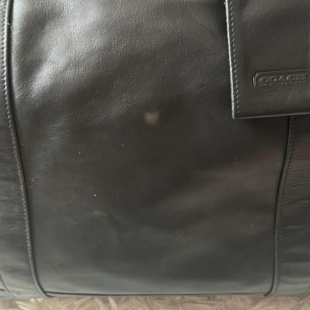 オールドコーチ　2way　ボストンバッグ　レザー　黒　ブラック　大容量　USA製