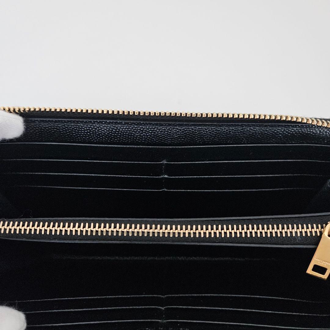 サンローラン SAINT LAURENT モノグラム長財布 ブラック