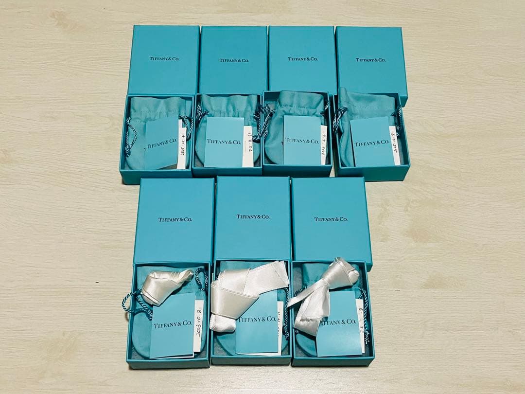 Tiffany & Co. アクセサリー空箱　ギフトボックス 7個セット　現行品