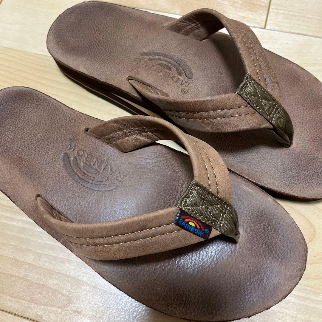 レインボーサンダル　ラグジュアリーレザー　ダブルレイヤー