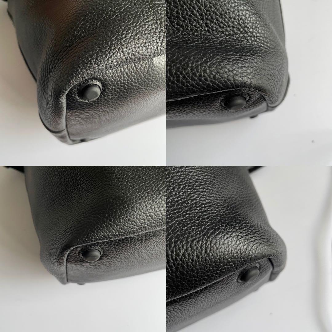 ✨️未使用級✨　Cole Haan ショルダーバッグ　レザー　黒　ボストン