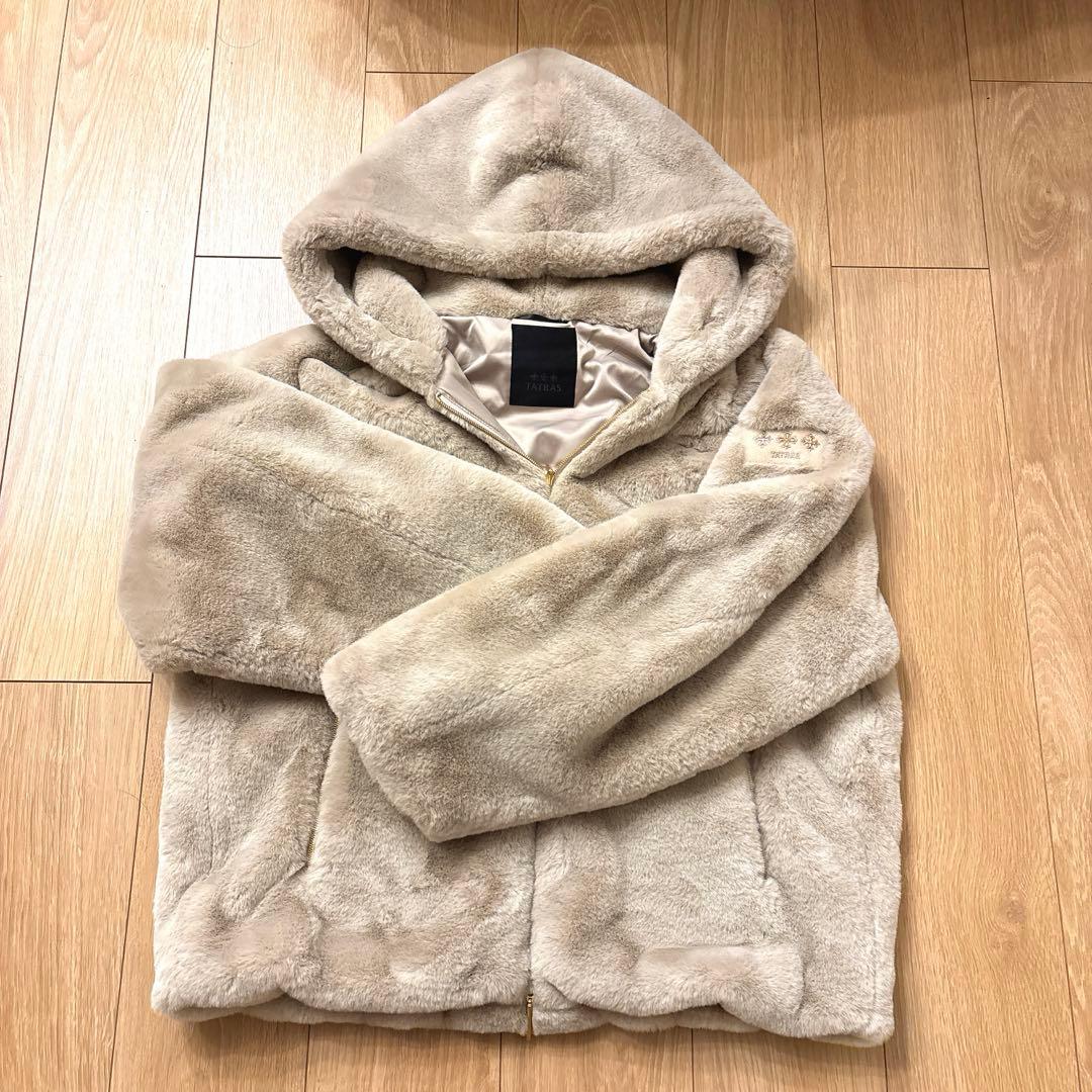 [TATRAS/タトラス] YUMORAフーデッドファーブルゾン 【極美品】