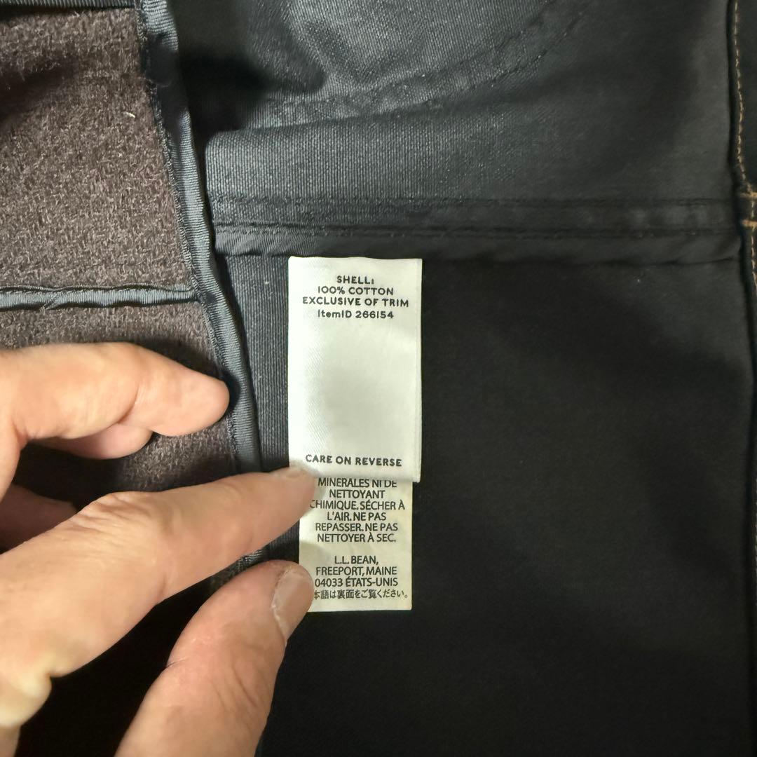 L.L.Bean 筆記体タグ ヴィンテージ復刻 ハンティングジャケット ライナー