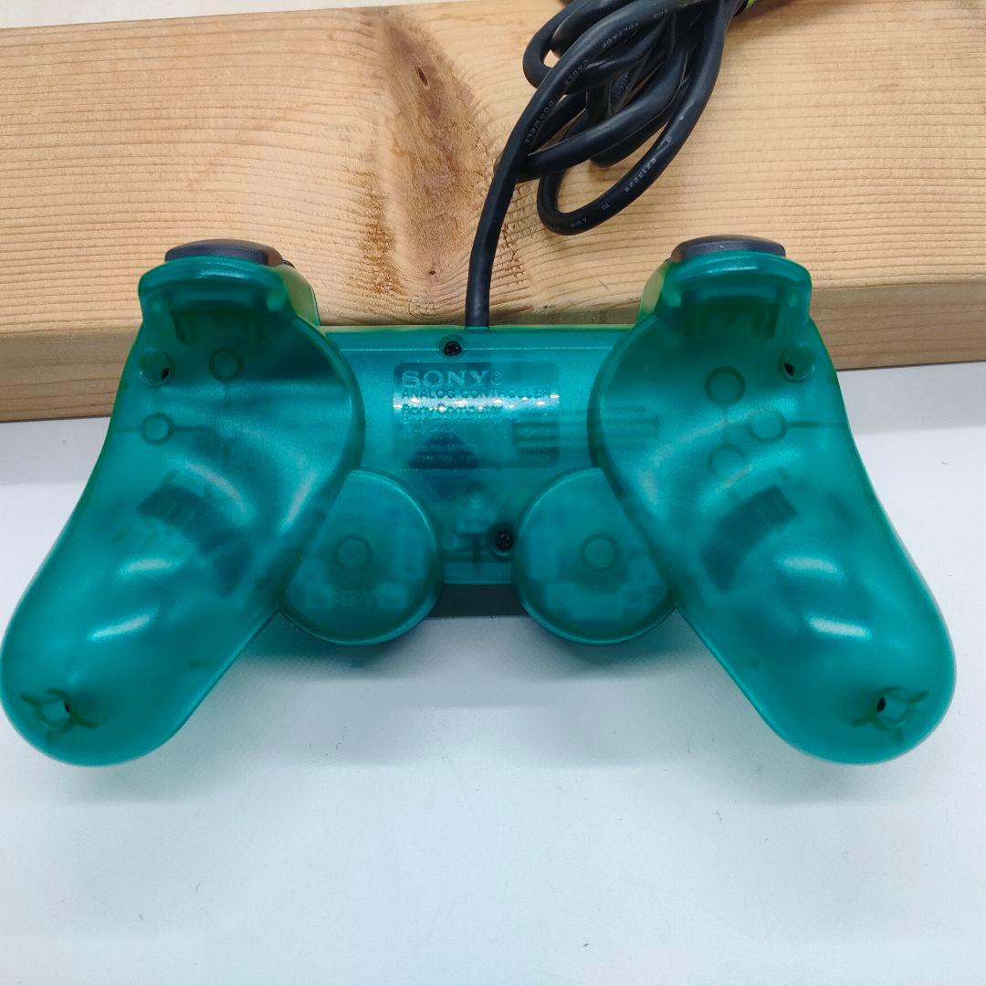 プレイステーション２ コントローラオーシャンブルー グリーン２個セット
