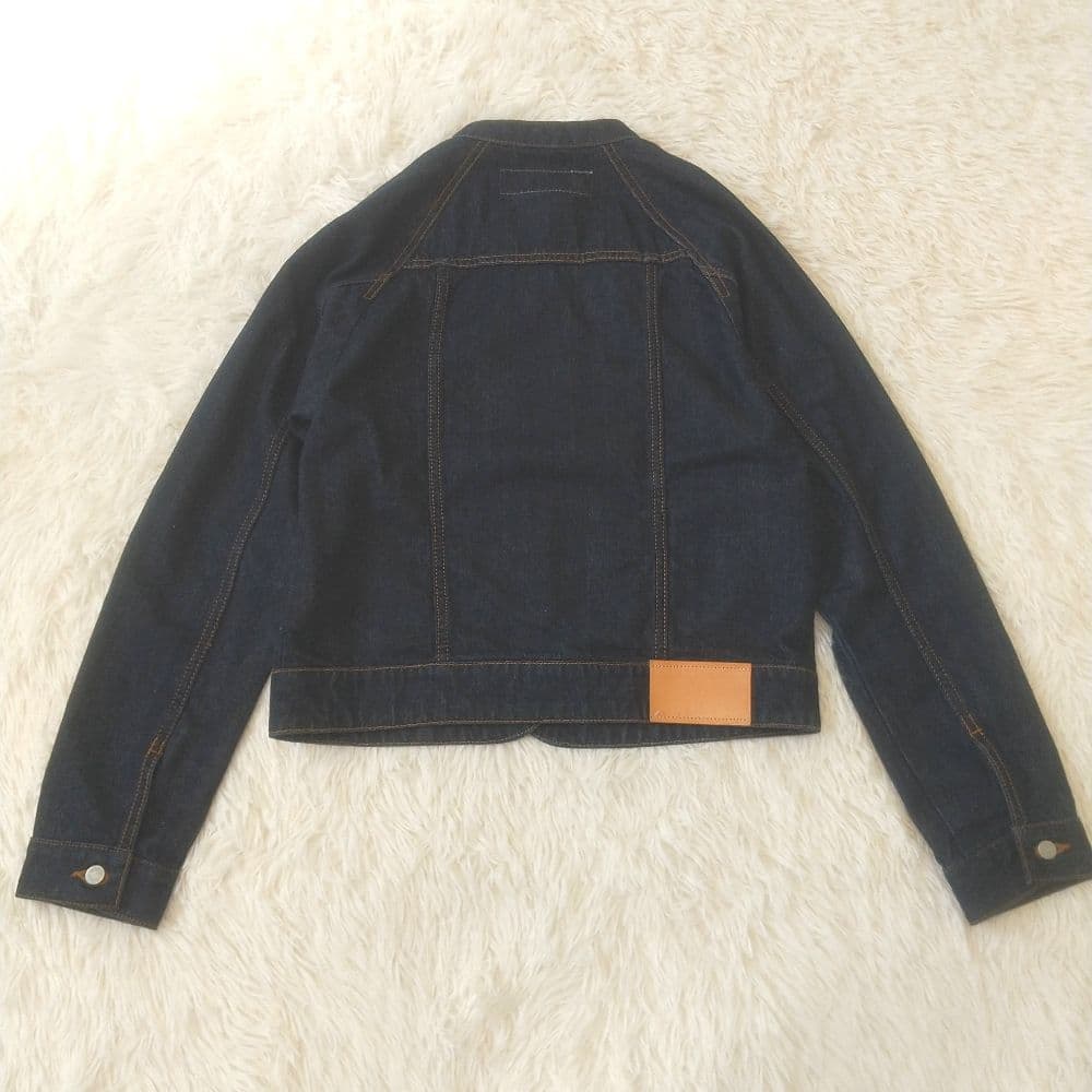 si-si-si confort デニムジャケット バンドカラー インディゴ M