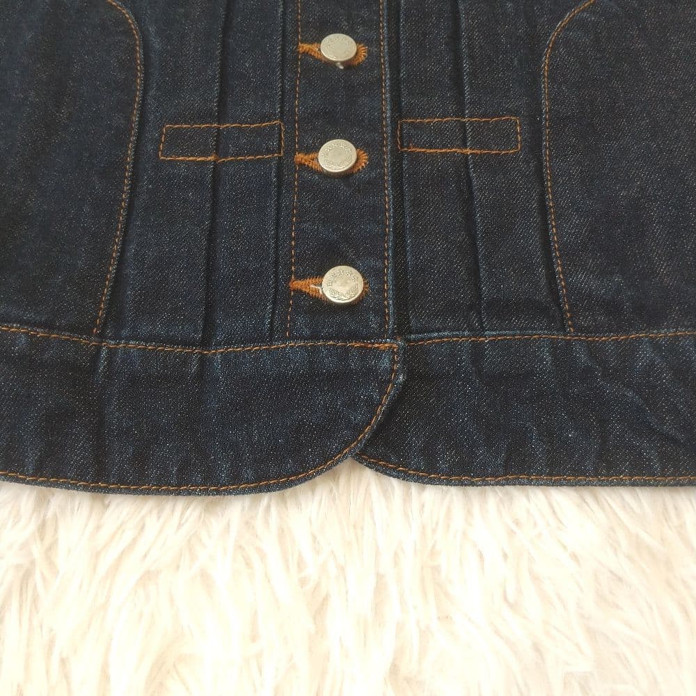 si-si-si confort デニムジャケット バンドカラー インディゴ M