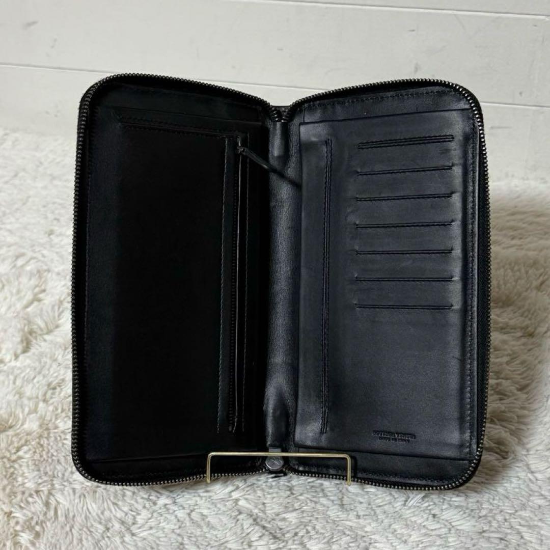 ⭐️未使用級⭐️ ボッテガヴェネタ　イントレチャート　長財布　ラウンドジップ　レザー