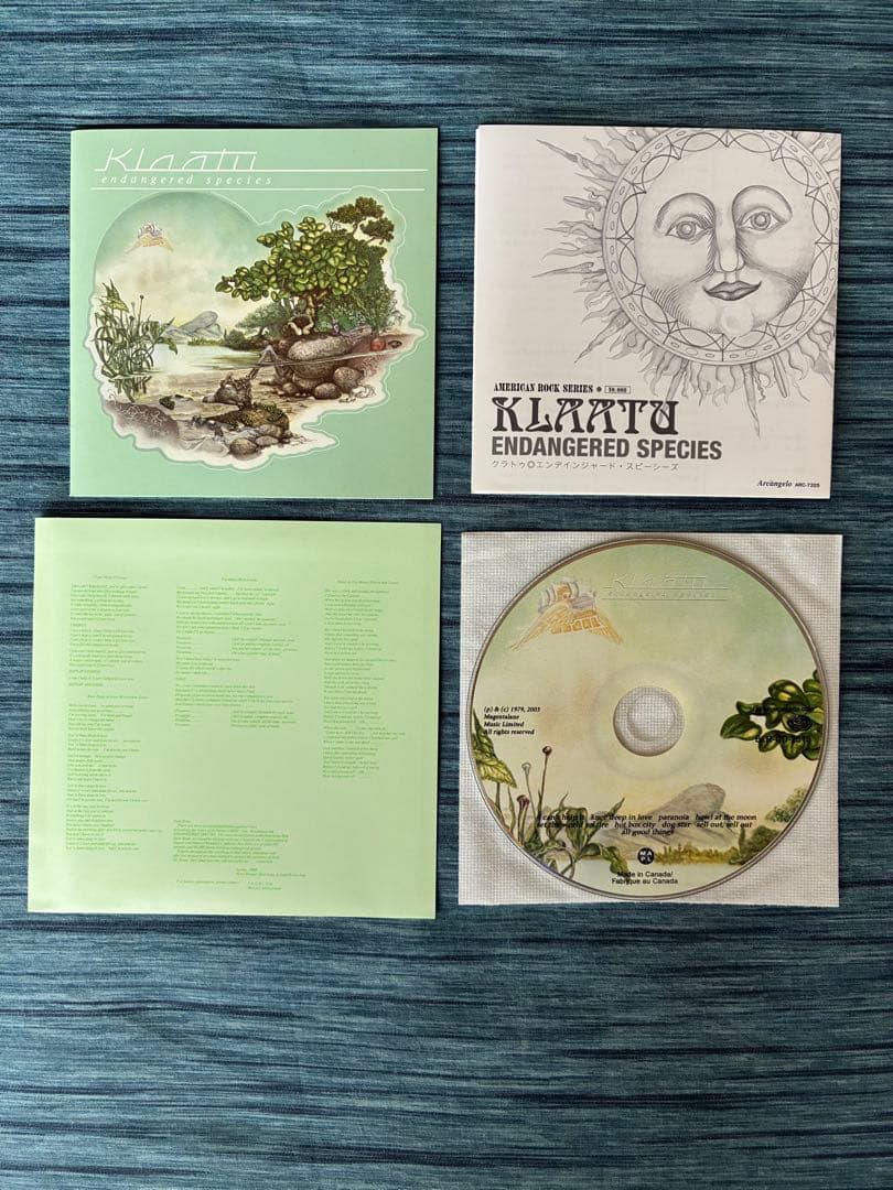 クラトゥKlaatu CD 紙ジャケ再発盤 5枚組ボックスセット