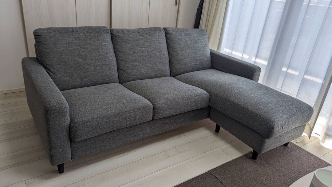 緊急　ニトリ　ソファ　グレー　3〜3.5人　※ 4/9まで直接受け渡し限定で値下