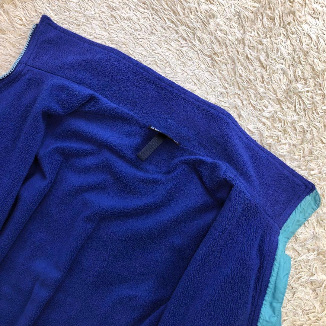 90s USA製 パタゴニア シェルドシンチラ ターコイズ フリース ジャケット