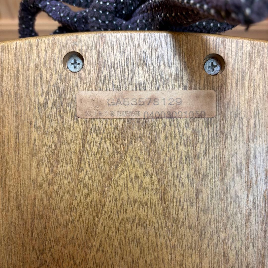 希少 karimoku カリモク 回転 座椅子 肘掛け 座面クッション