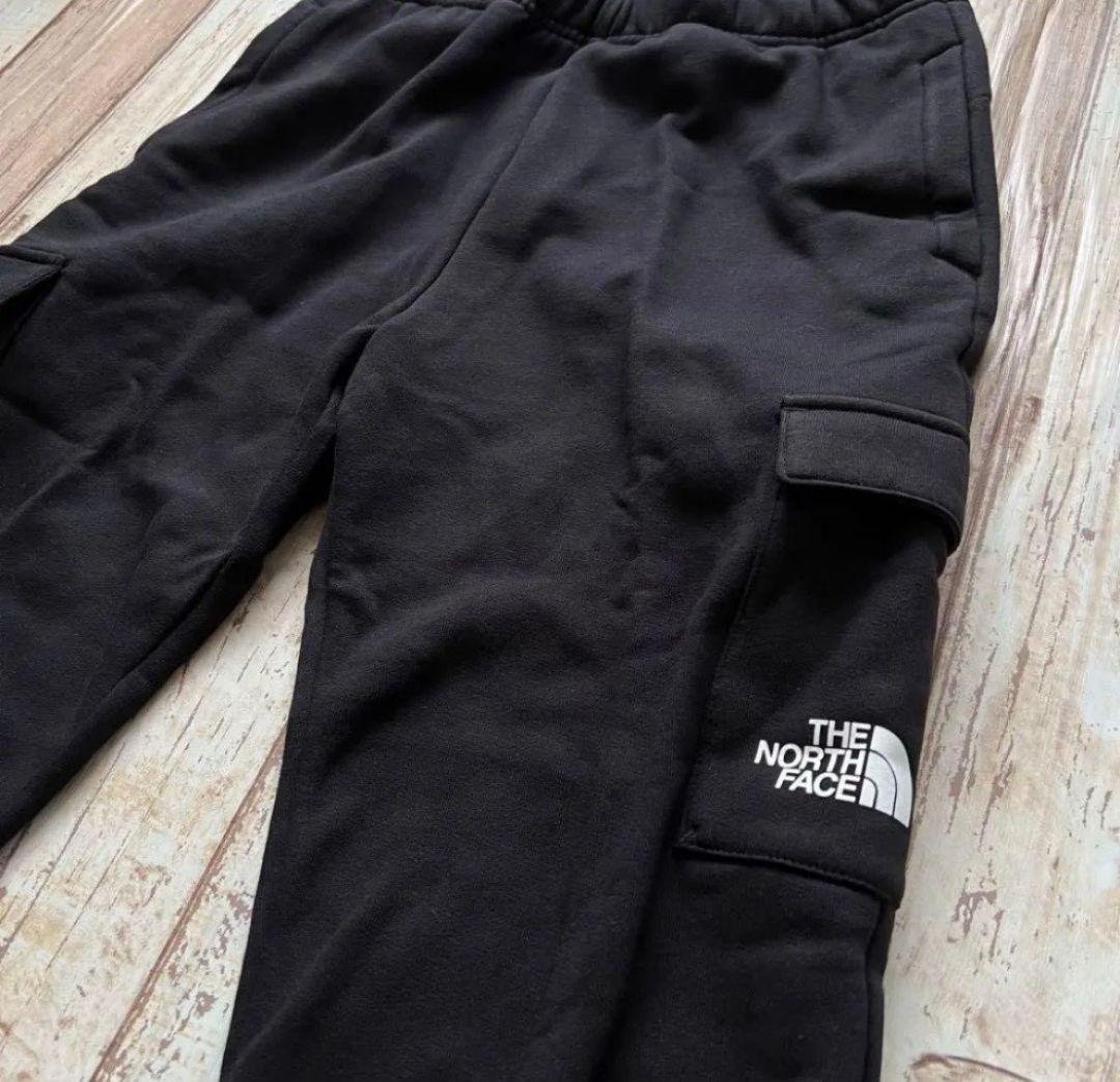 【海外限定】TNF カーゴパンツ メンズ　ジュニア　ブラック　 170