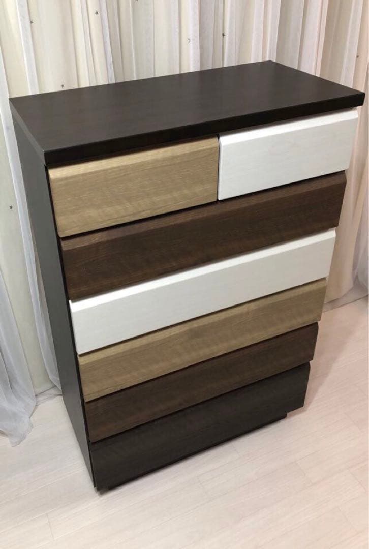 フィナンシェさま専用！ 北欧風カラフル6段チェスト