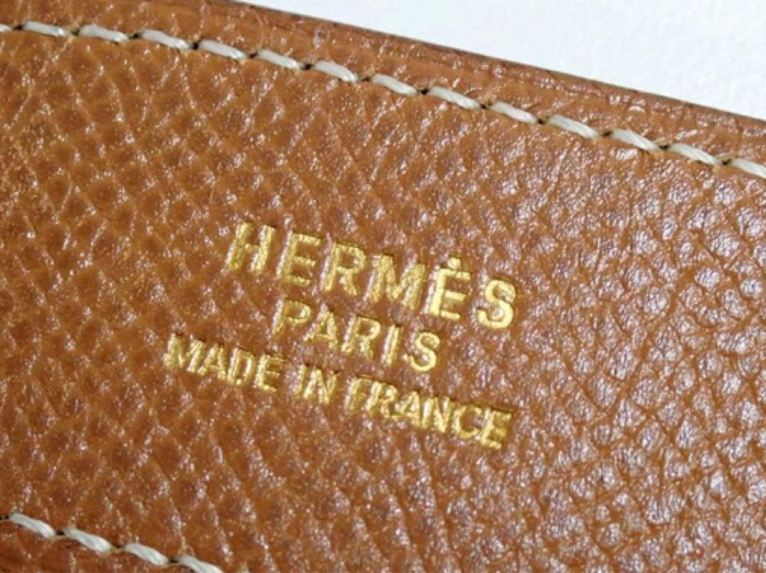 エルメス　Hバックル　コンスタンス　ベルト　ゴールド　ブラウン　レザー