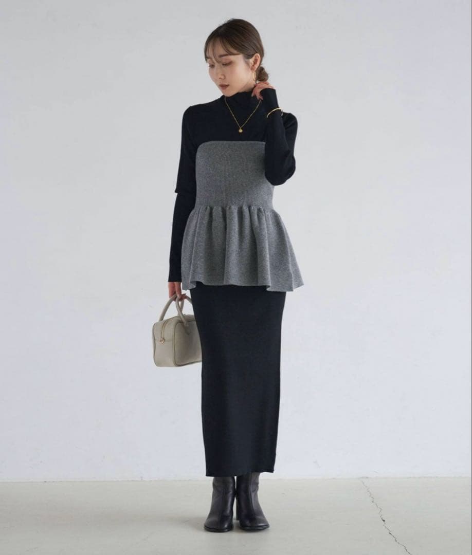 新品未使用タグ付きNOBLE ニットビスチェ