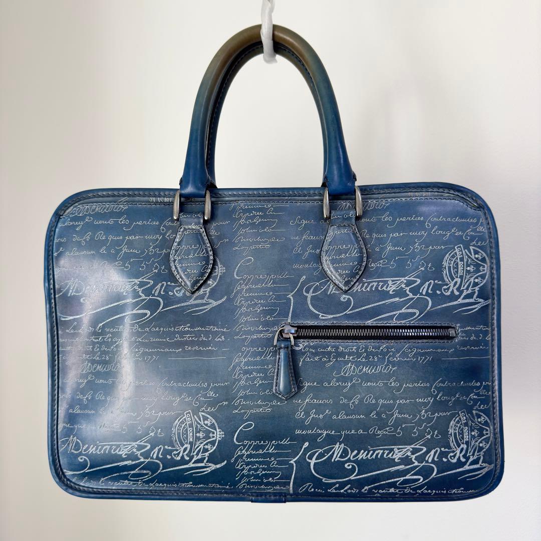 特注 定価65万 ベルルッティ アンジュールミニ スクリットレザーブリーフケース