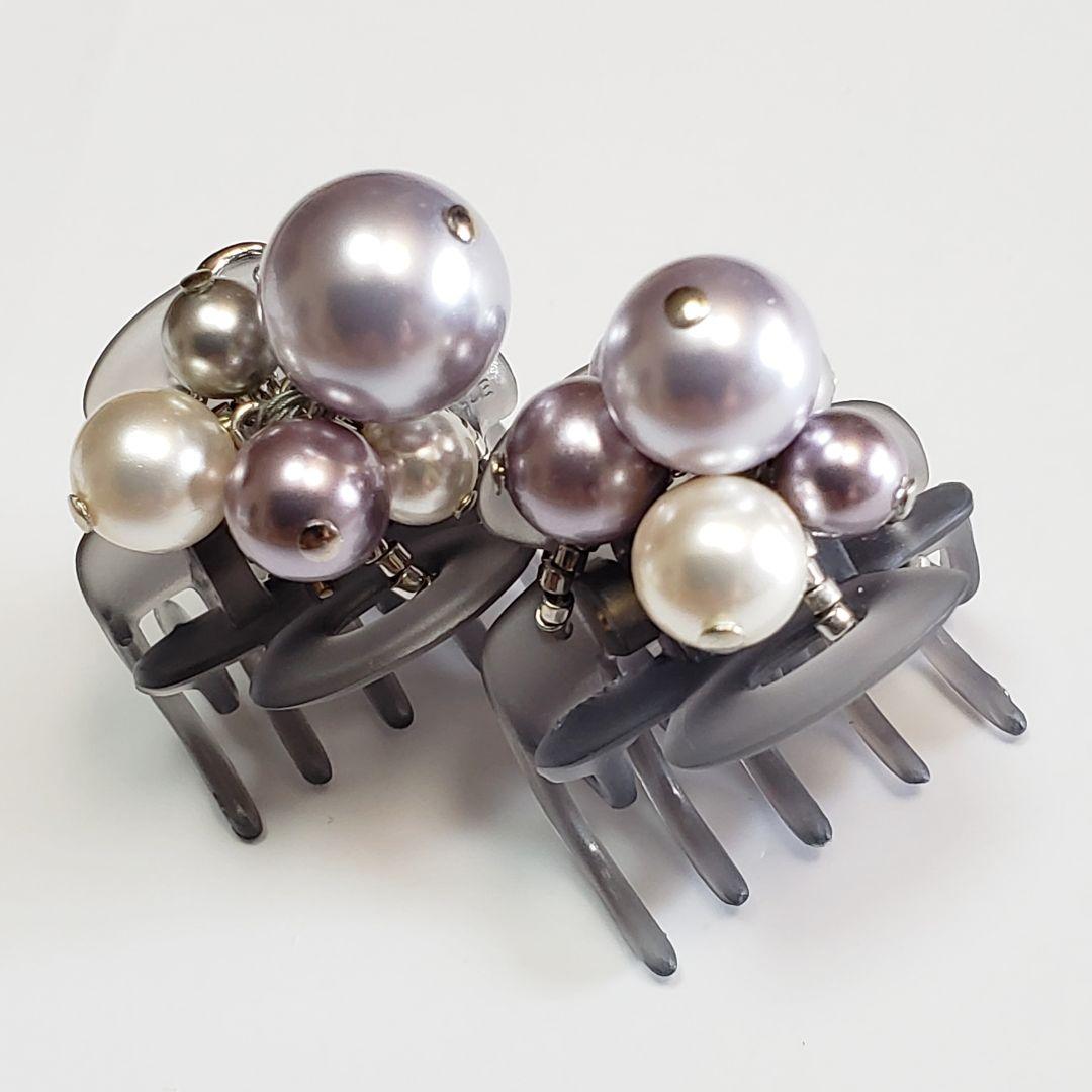 新品未使用　コンプレックスビズ スワロフスキー　パール　ホイップクリップ