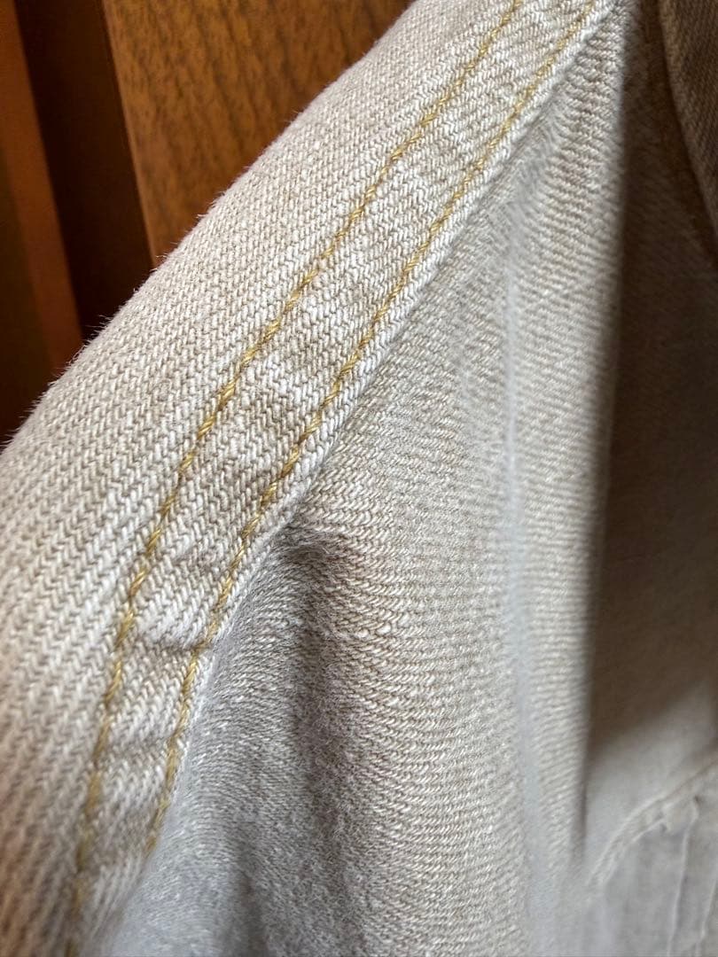 【ジャイ】FRAMeWORK エクストララージデニムジャケット ベージュ