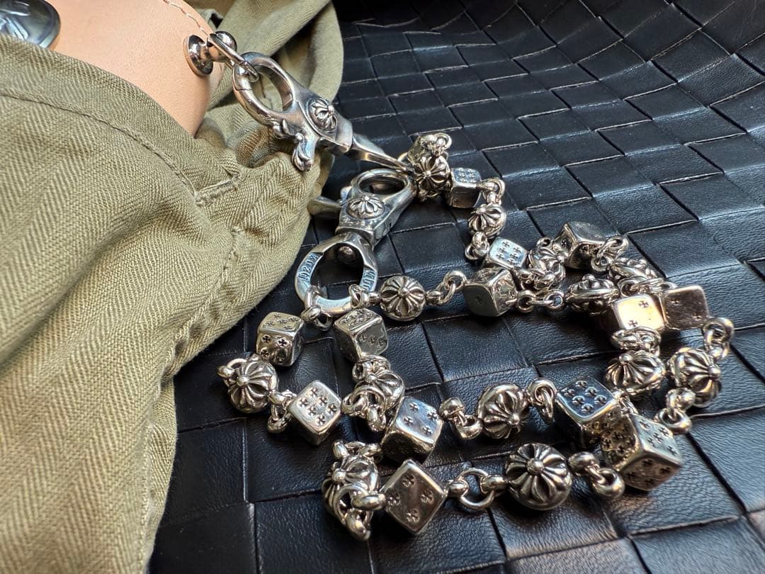 【Dice × Flower ウォレットチェーン】 重厚で存在感QBSZSZ04