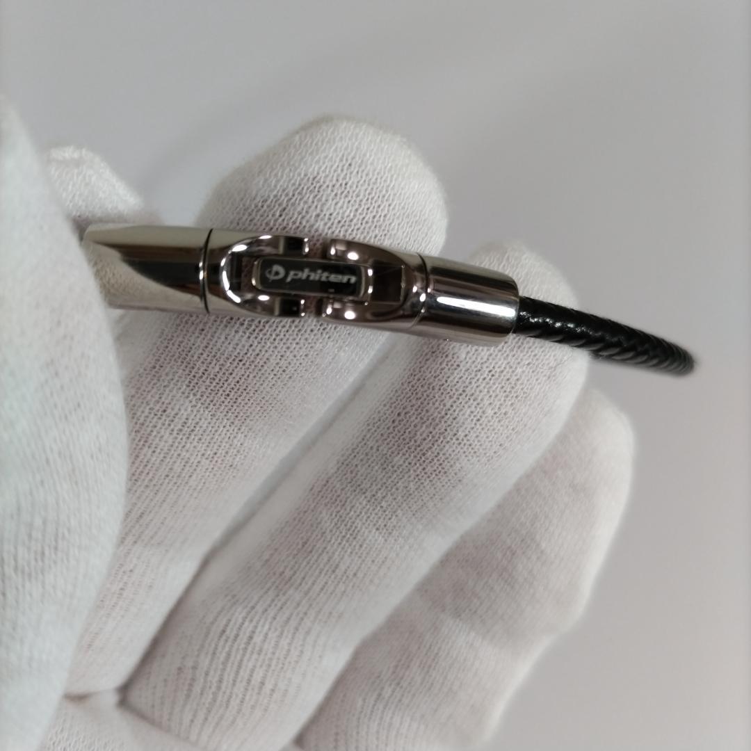 phitenファイテン RAKUWAブレスX100 レザータッチモデル Lサイズ