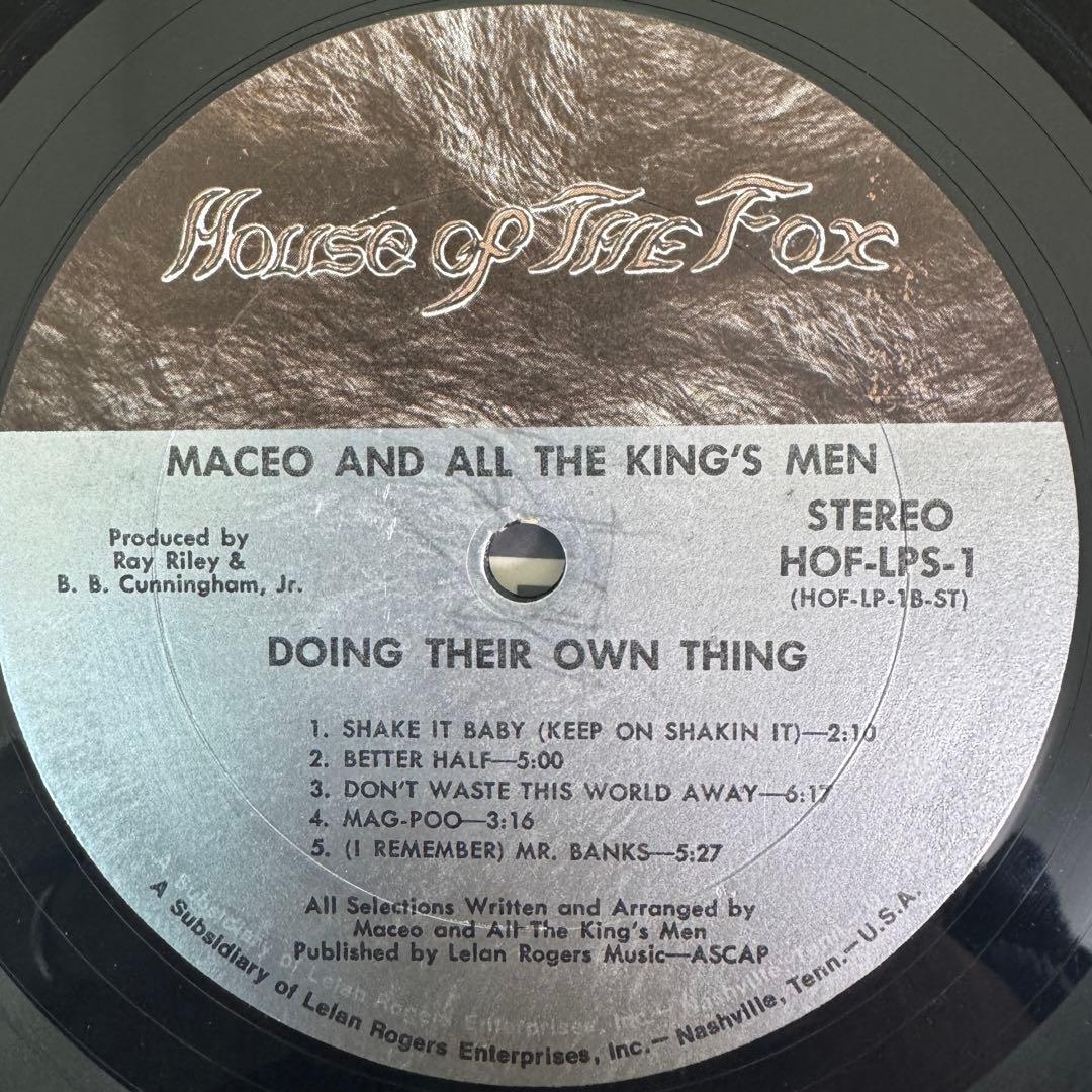 洋楽 MACEO & ALL THE KINGS MEN/Doing Their Ow