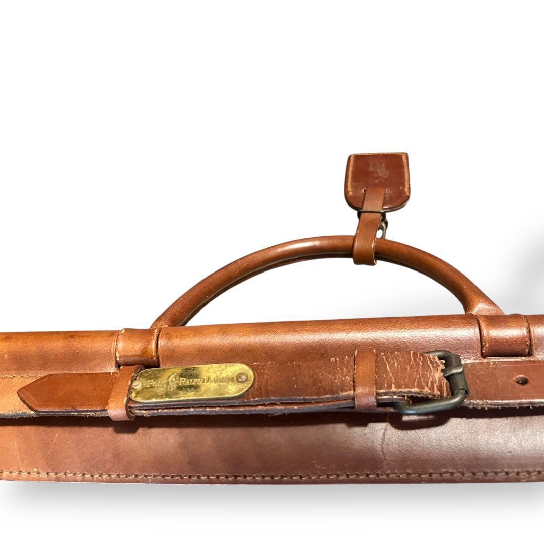 希少 ポロラルフローレン　ヴィンテージ ドクター ボストンバッグ PVC レザー