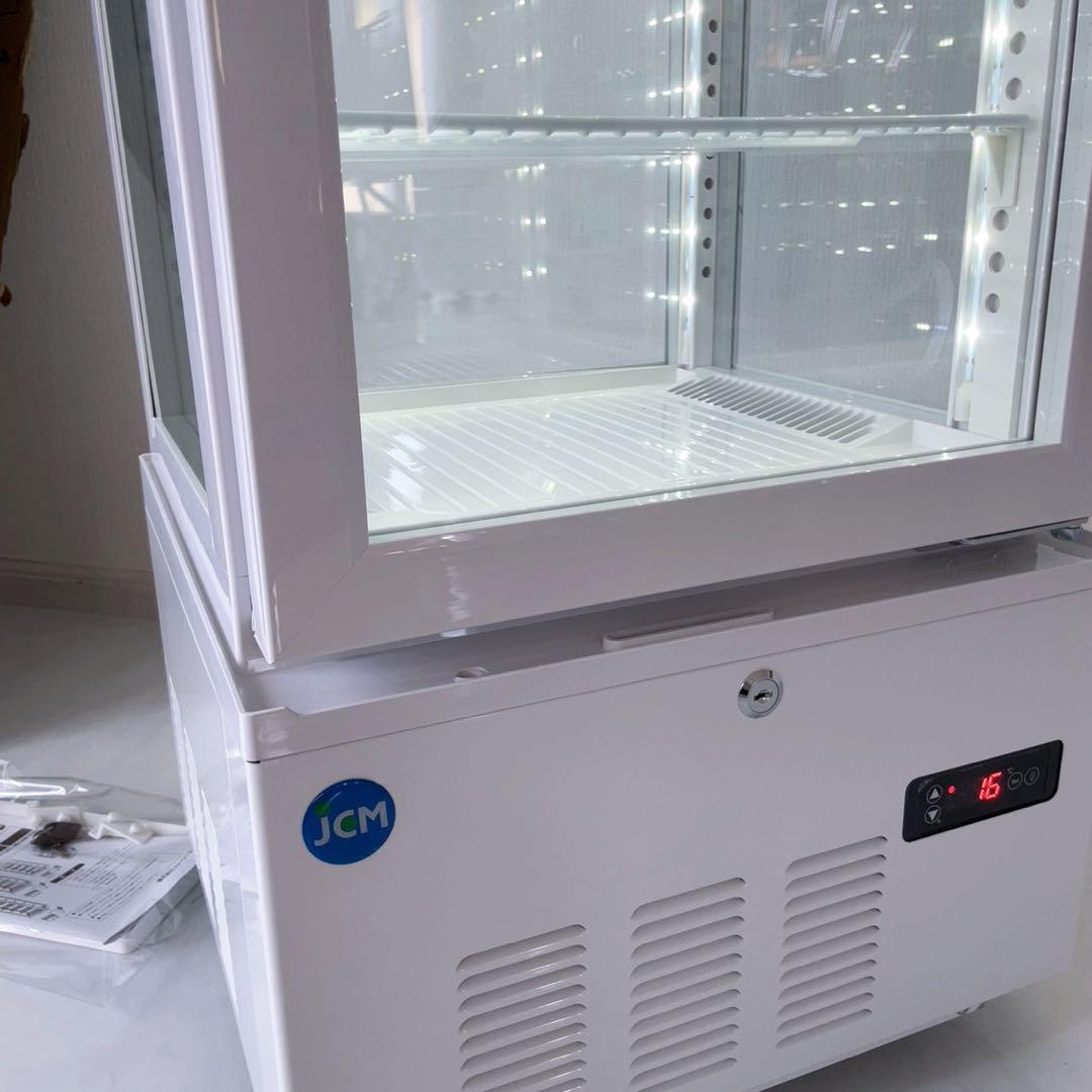 新品　透明　ガラス　JCM 4面ガラス 冷蔵ショーケース　冷蔵庫　ショーケース