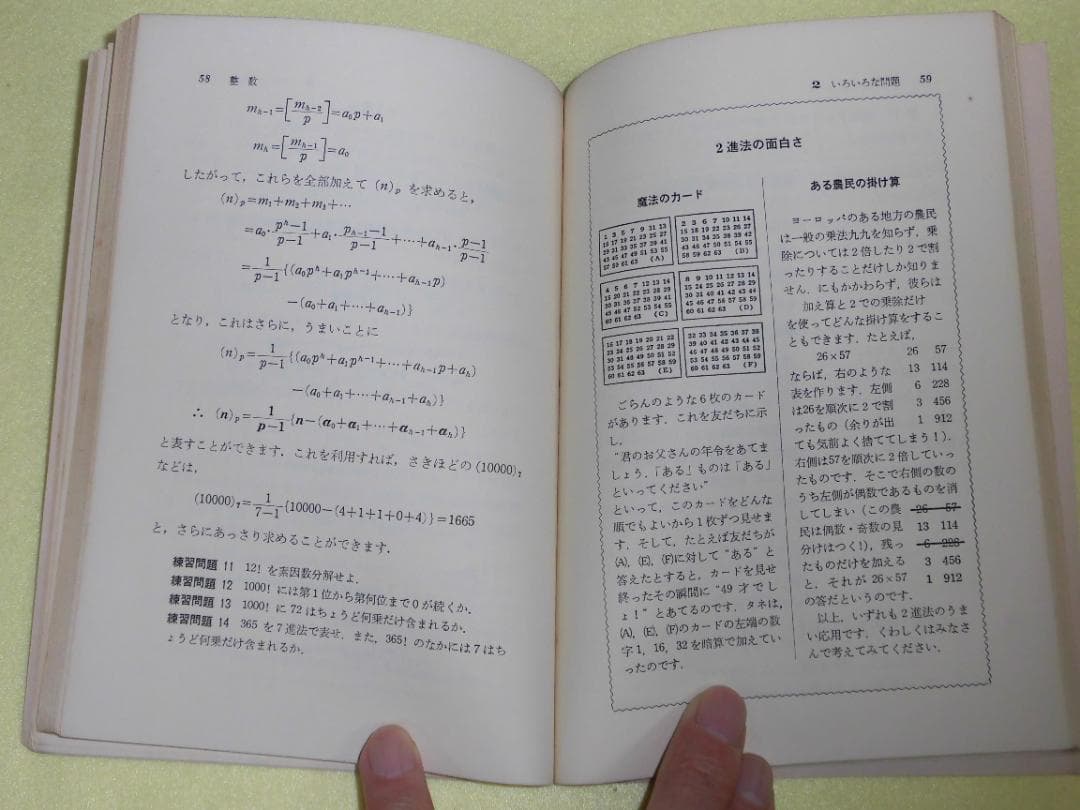 整数の理論　石谷茂　大阪教育図書　整数　田島一郎　共立出版