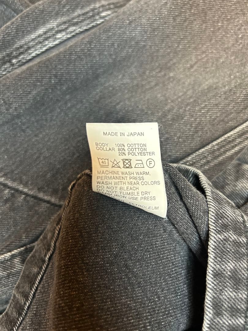 orSlow オアスロウ リラックスフィット カバーオール ブラック黒デニム