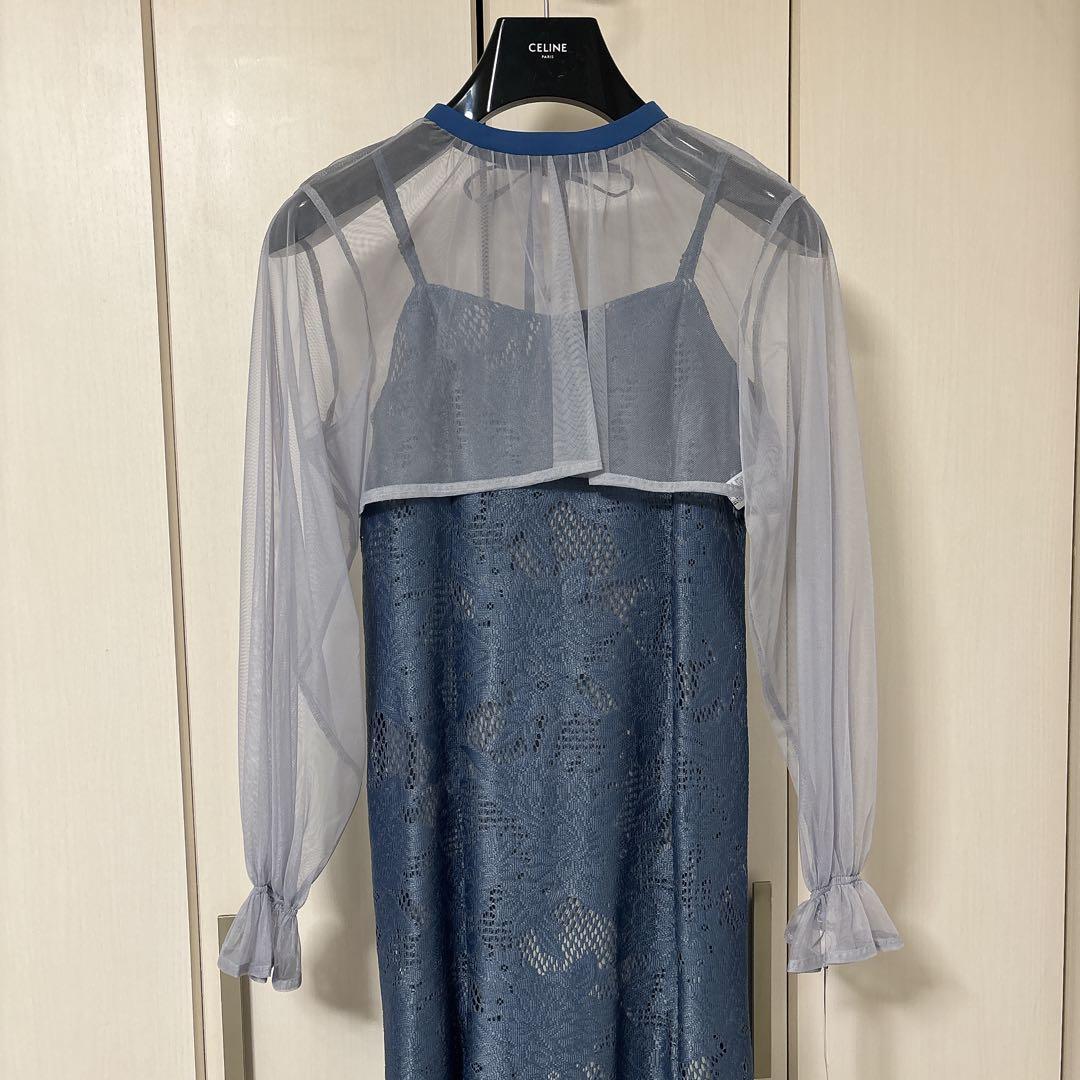 3wayシフォンボレロ&レースキャミドレス　ドレス　オケージョン　Mサイズ