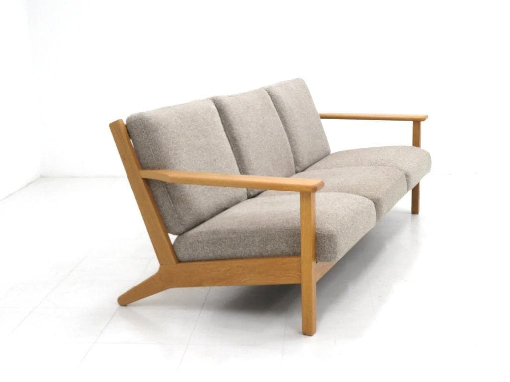 展示品　ウニコ　ヴィスカ　3人掛けソファ　オーク材　北欧　トリプルソファ