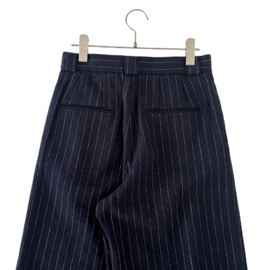極美品 Plage プラージュOne Tuck Wide パンツ リネンコットン