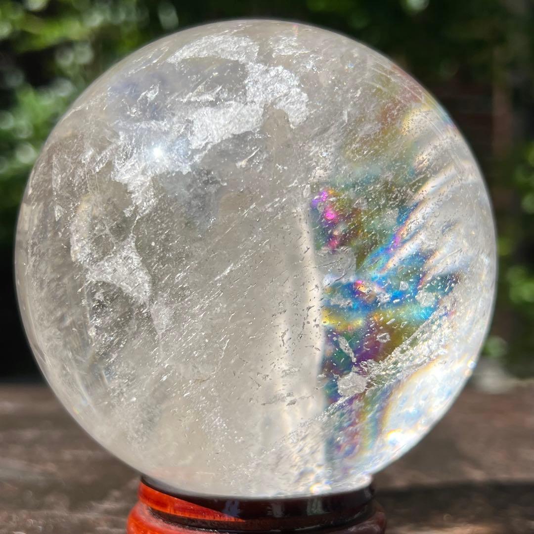 ✳️専用‼️極上別格品☆極煌玉✨ハイクオリティ✨虹入り ヒマラヤ水晶 丸玉 天然石