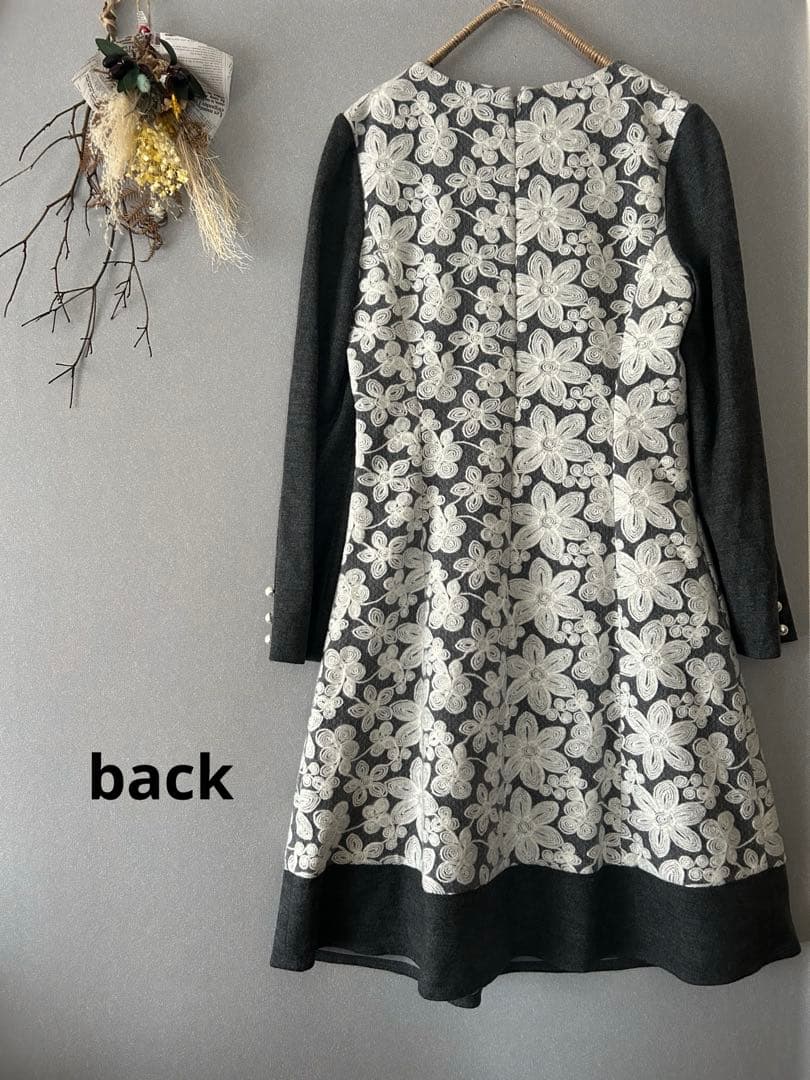 【han-mouco様リクエスト】美品✨エムズグレイシー ワンピース リボンつき