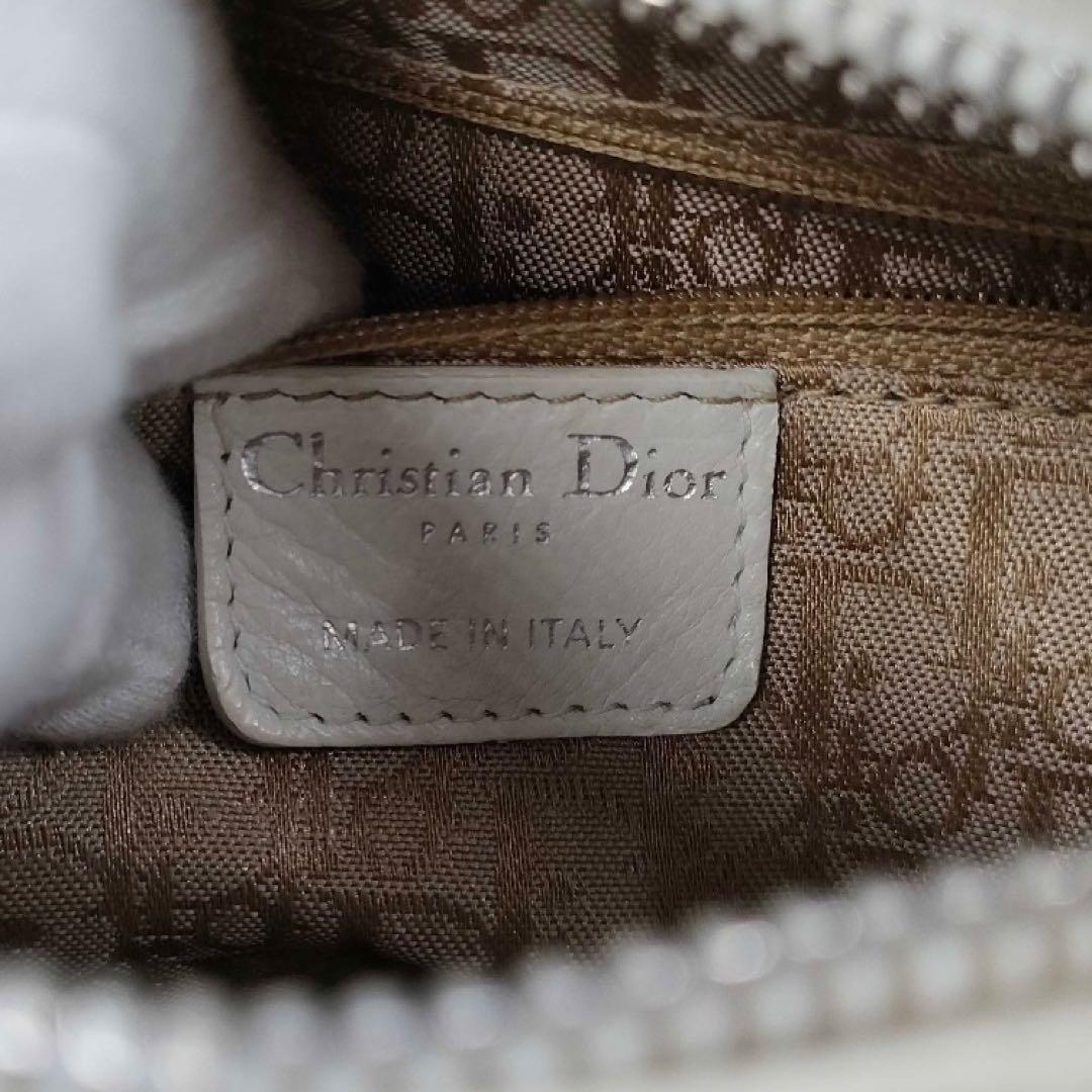 Dior レディディオール カナージュ ハンドバッグ ホワイト 白