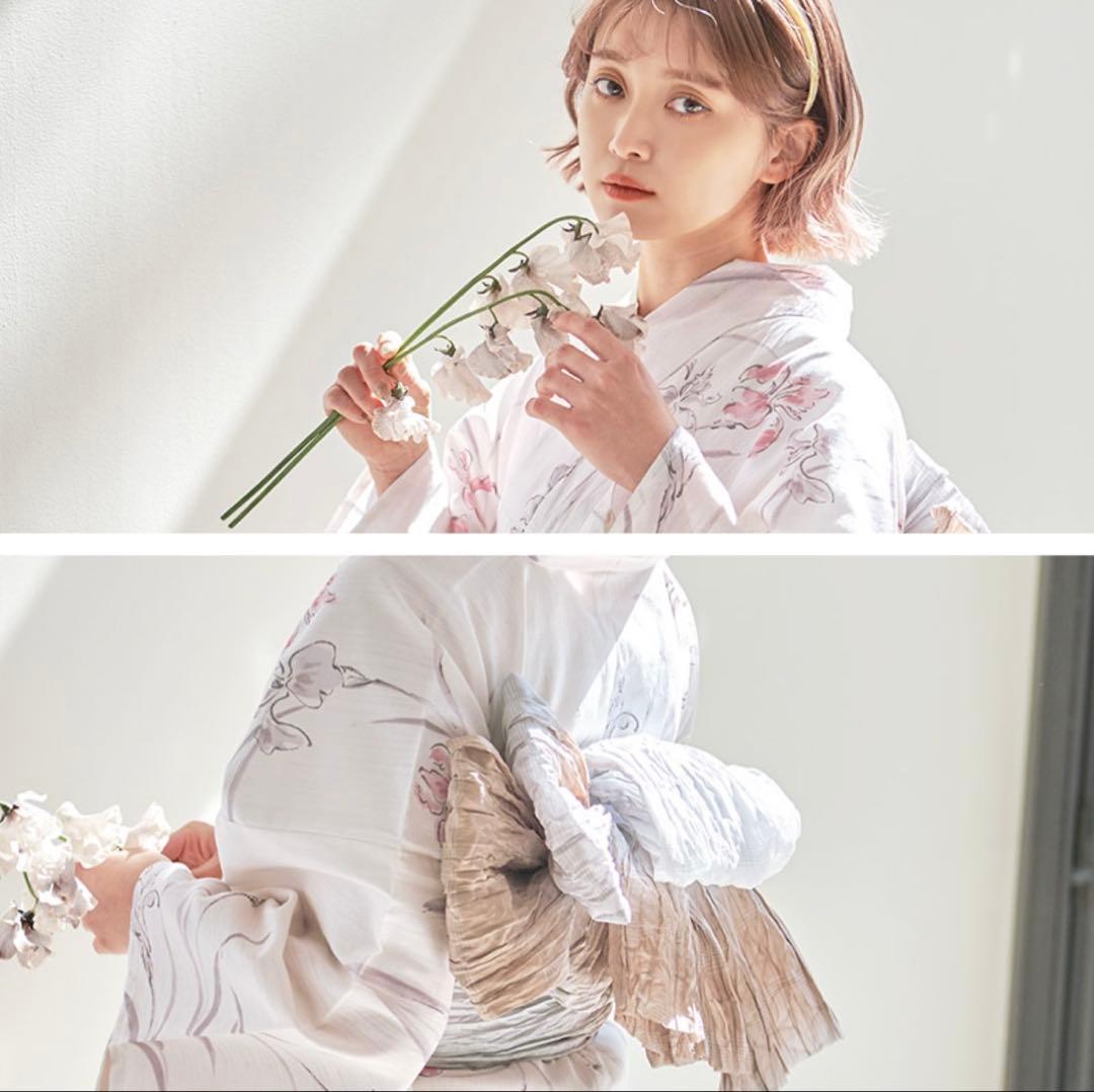 【新品未使用】Dita 浴衣5点セット 浮世の菖蒲しらべ