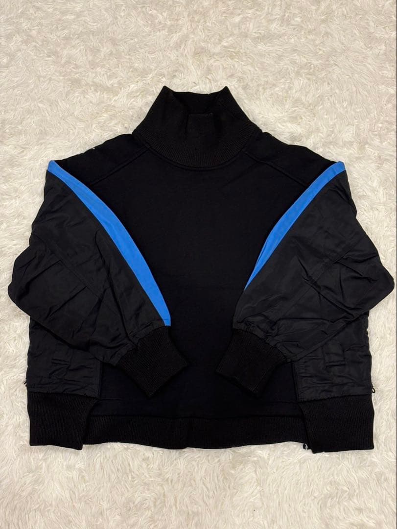 SUMISTYLE イアパピヨネ 異素材切替 ドッキング トップス 黒 F