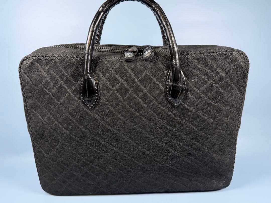 [限定品] FUNNY製STALLION,エレファント革手提げビジネスバッグ